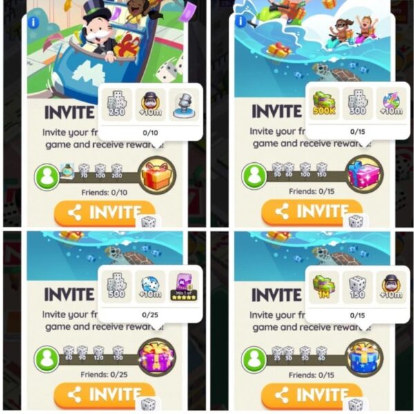 Dice Rolls - Top Up - Fill 65 Invites